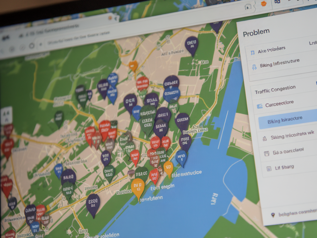 Cómo crear y presentar un mapa participativo de problemas urbanos en Almonte usando Google My Maps