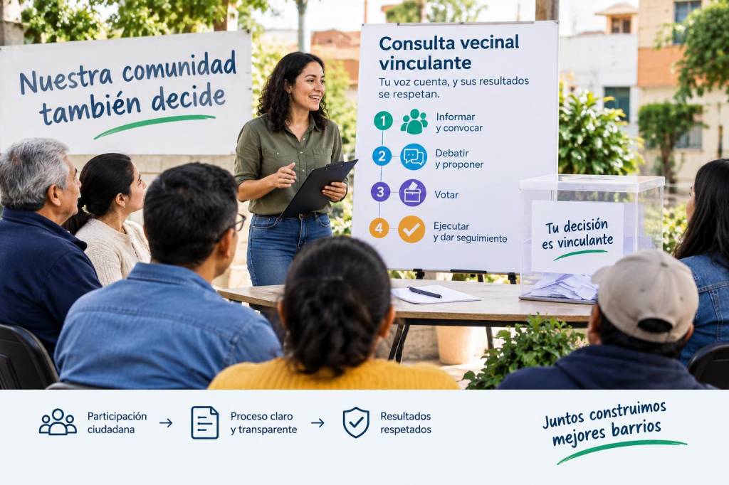 Guía práctica para organizar una consulta vecinal vinculante y asegurar que sus resultados se respeten