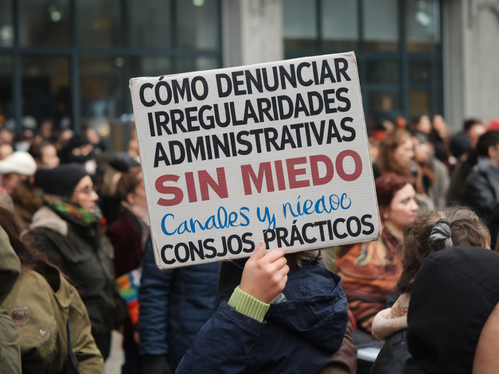 Cómo denunciar irregularidades administrativas sin miedo: canales y consejos prácticos